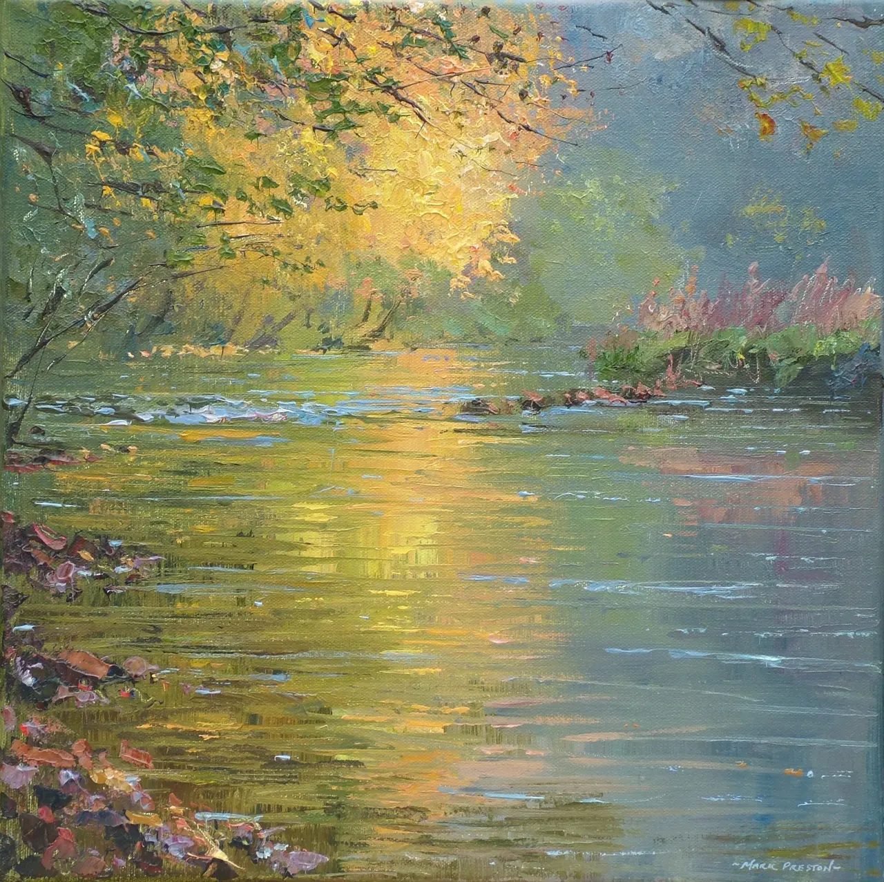 Mark Preston - golden reflections, miller's dale
